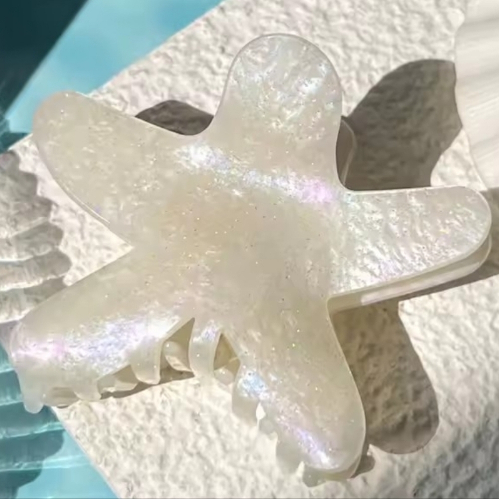 New! Iridescent Starfish Hair Clip | NWOT